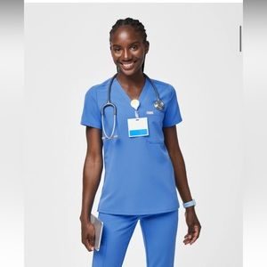 Figs Scrub Set XS Capri Blue